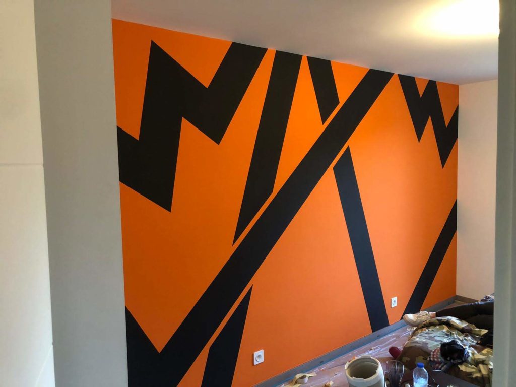 Peinture décorative sur mur