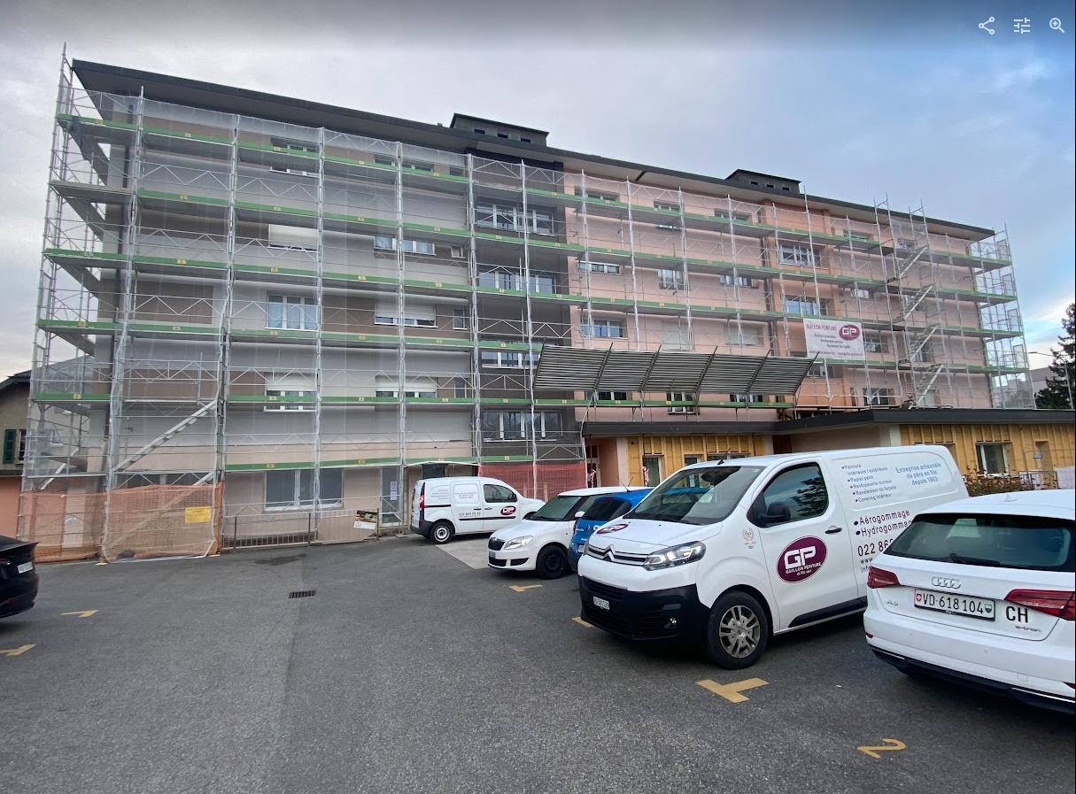 Travaux de peinture extérieure et décoration de fa4ade à Nyon